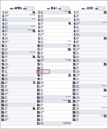 3-MONATSPLANER - BÜROPLANER - OFFICE PLANER